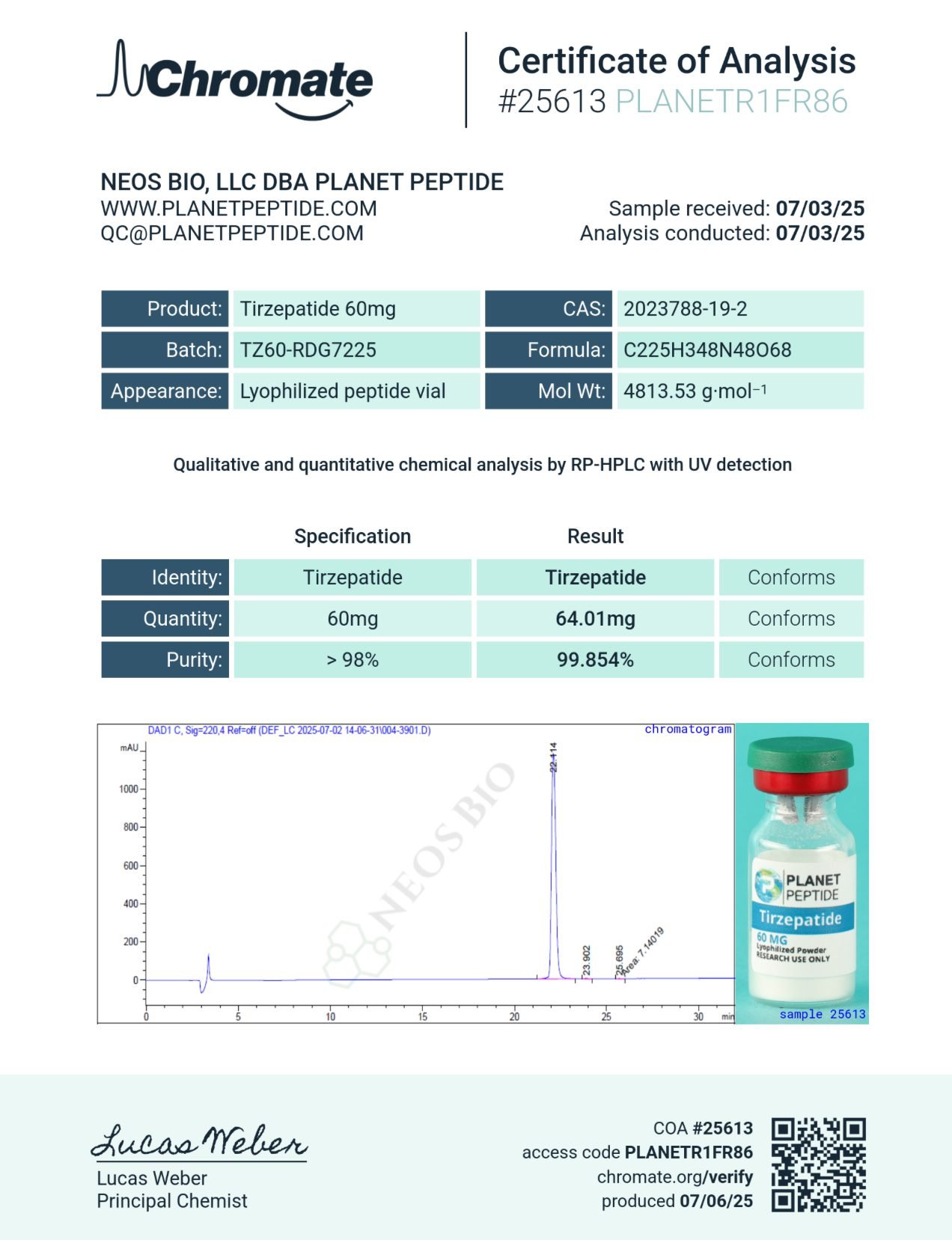 Tirzepatide peptide bulk-RUO 60MG 10 x 60MG - Image 6