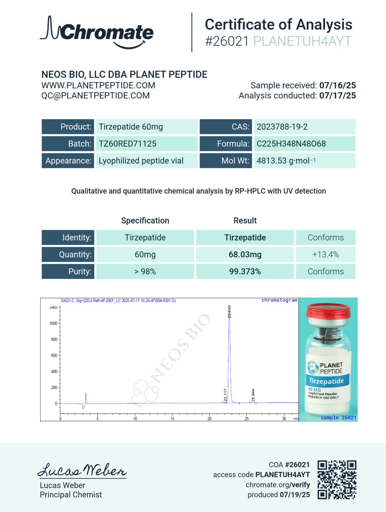 Tirzepatide peptide bulk-RUO 60MG 10 x 60MG - Image 7
