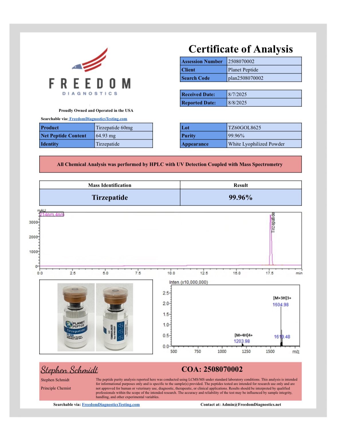 Tirzepatide peptide bulk-RUO 60MG 10 x 60MG - Image 3