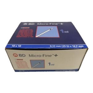 BD Micro-Fine Plus U100 1ml Insulin Syringe Box of 100